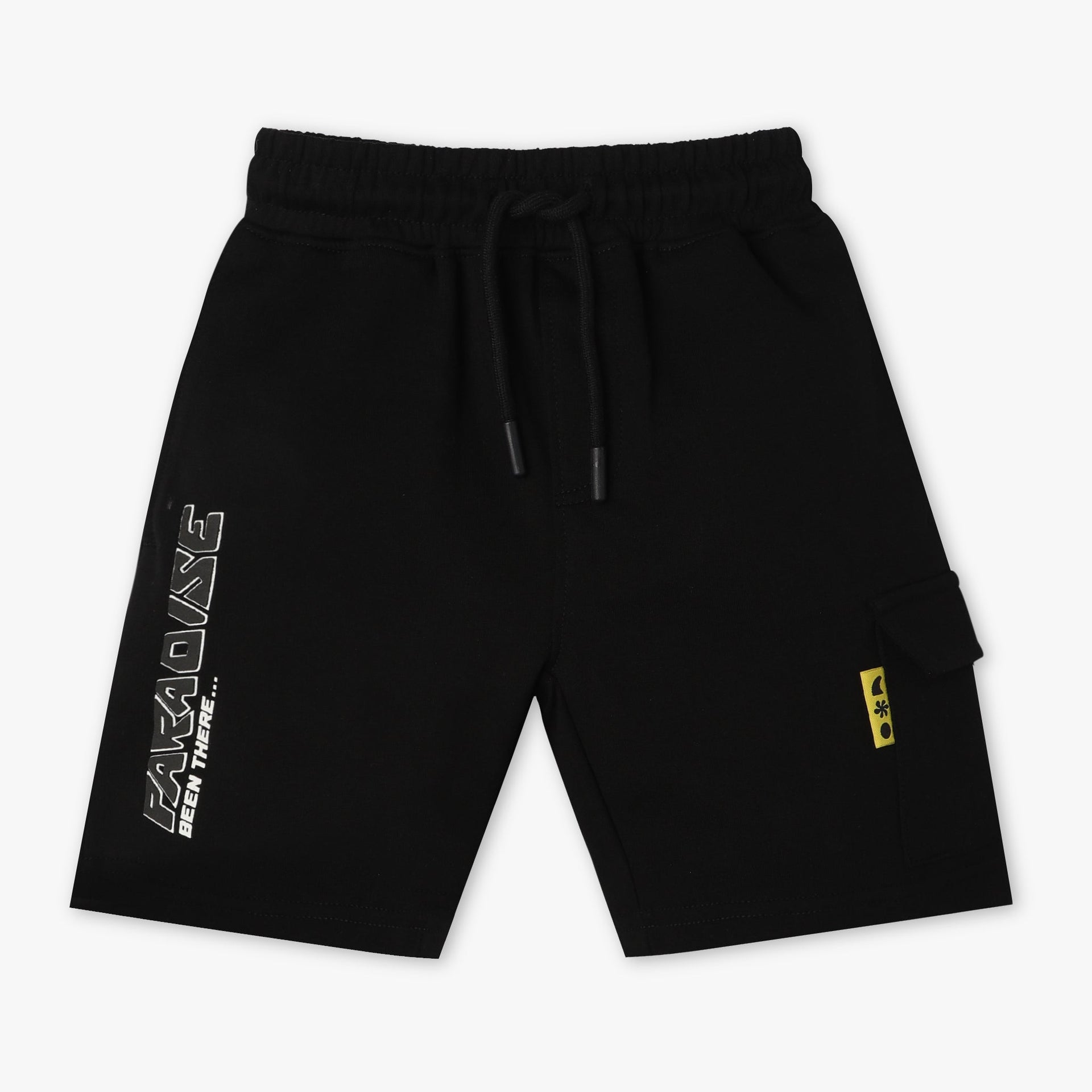 Boys Knee Length Solid Pop Shorts