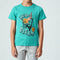 Boys Cotton Crew Neck Graphitee