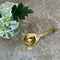 Brass Aarti Diya, Brass Handheld Diya, Lenght 9 Inch