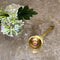 Brass Aarti Diya, Brass Handheld Diya, Lenght 9 Inch