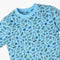 Boys Crew Neck Full Length Sleeve Sleep Set All Over Print Snooze -Half T-Shirt