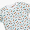 Boys Crew Neck Full Length Sleeve Sleep Set All Over Print Snooze -Half T-Shirt
