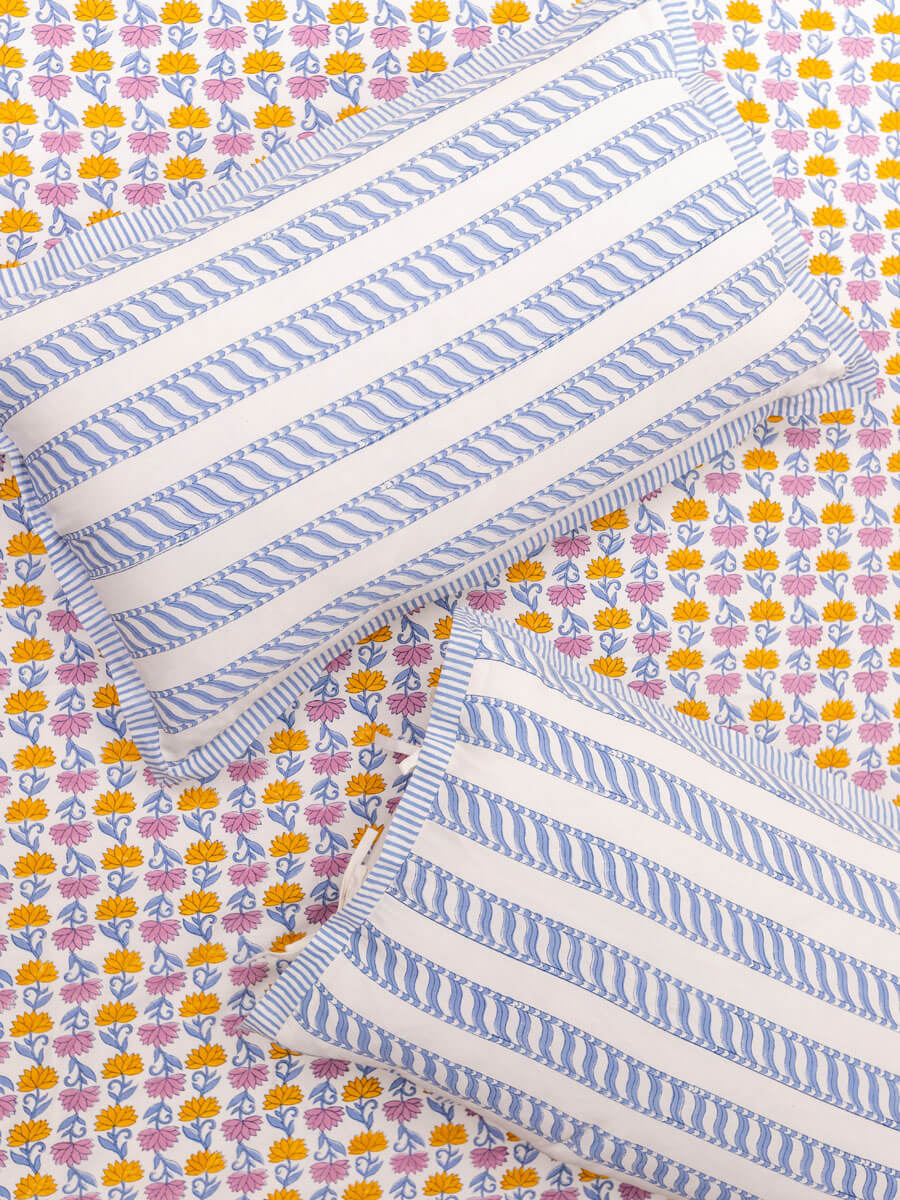 Set of 2 - Nalini Cotton Pillow Cover
