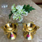 Brass Diya, Brass Panch Batti Diya, Deepam, Oil Lamp (Dia - 2 Inches)