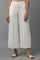 White Tailored Volume Pants