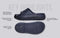 Cushers Slides For Men : Dark Grey