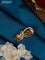Antique saree pin with kemp and cz stones