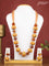 Jaipur multilayer beaded ornage necklace with meenakari beads