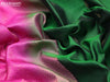 Pure kanjivaram silk saree green and pink with zari woven buttas and rettapet zari woven border