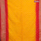 Bandhani saree mango yellow and red with allover bandhani prints and banarasi style border