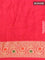 Bandhani saree green shade and red with allover bandhani prints and banarasi style border