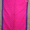 Bandhani saree pink and blue with allover bandhani prints and banarasi style border