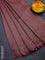 Banarasi semi crepe saree dark magenta pink with allover thread & zari woven brocade weaves and woven border