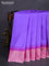 Pure gadwal silk saree lavender and pastel pink with zari woven buttas and embroided butta border