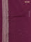 Banarasi semi silk saree wine shade with allover thread & zari weaves and woven border
