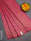 Banarasi semi silk saree pink with allover thread & zari weaves and woven border