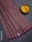 Banarasi semi silk saree deep purple with allover thread & zari weaves and woven border