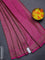 Banarasi semi silk saree pink with allover thread & zari weaves and woven border