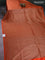 Banarasi semi silk saree orange with allover thread & zari weaves and woven border