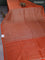 Banarasi semi silk saree orange with allover thread & zari weaves and woven border