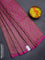 Banarasi semi silk saree pink with allover thread & zari weaves and woven border