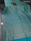 Banarasi semi silk saree teal green with allover thread & zari weaves and woven border