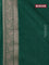 Banarasi semi silk saree green with allover thread & zari weaves and woven border