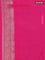 Banarasi semi silk saree pink with allover thread & zari weaves and woven border