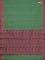 Coimbatore cotton saree dual shade of greenish blue and pink with allover self emboss and thread woven border