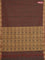 Coimbatore cotton saree dual shade of greenish maroon with allover self emboss and thread woven border