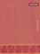 Coimbatore cotton saree rust shade and pink with allover self emboss and thread woven border
