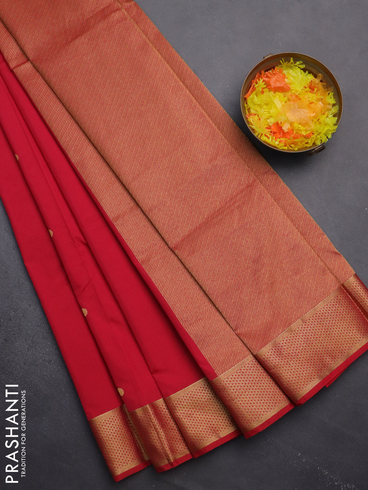 Arani semi silk saree pink with zari woven buttas and zari woven border