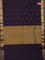 Arani semi silk saree jamun shade with zari woven thilak buttas and zari woven border