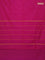 Arani semi silk saree magenta pink with zari woven temple buttas and zari woven border