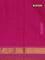 Arani semi silk saree magenta pink and dark mustard with plain body and zari woven simple border