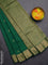 Arani semi silk saree green with zari woven buttas and zari woven border