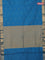 Arani semi silk saree peacock blue with zari woven buttas and zari woven border