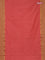 Arani semi silk saree peach orange and yellow shade with plain body and paisley zari woven simple border