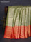 Bangalori tissue silk saree green and pink with allover zari woven brocade weaves and long zari woven border