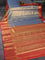 Bangalori tissue silk saree dual shade of blue and pink with allover zari woven brocade weaves and long zari woven border