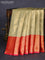 Bangalori tissue silk saree mild pista green and pink with allover zari woven brocade weaves and long zari woven border