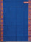 Chettinad cotton saree cs blue and maroon shade with thread woven buttas and zari woven annam butta border