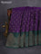 Kanchipuram soft silk saree violet and dark green with allover zari woven buttas and long zari woven border