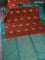 Kanchipuram soft silk saree rust shade and teal green with zari woven buttas and zari woven butta border