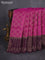 Kanchipuram soft silk saree purple and wine shade with allover zari woven brocade weaves and long rich zari woven border