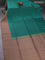 Kanchipuram soft silk saree teal green and pastel brown with allover zari stripe pattern and long rich zari woven border