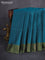 Kanchipuram soft silk saree peacock green and sap green with zari woven buttas and zari woven butta border
