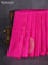 Kanchipuram soft silk saree pink with allover zari woven buttas and zari woven floral butta border