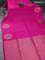 Kanchipuram soft silk saree pink with allover zari woven buttas and zari woven floral butta border