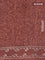 Jaipur cotton saree rust shade with allover dabu prints and printed border